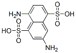 3,8-ジアミノ-1,5-ナフタレンジスルホン酸 化学構造式