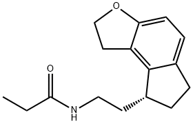 (R)-ラメルテオン 化学構造式