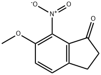 6-甲氧基-7-硝基-1-茚酮, 196597-96-3, 结构式
