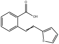 2-[Β(2-噻吩基)乙烯基]苯甲酸, 1966-89-8, 结构式