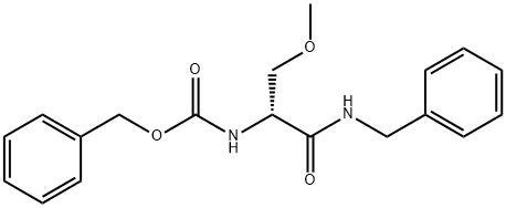 N-[(1R)-1-(甲氧基甲基)-2-氧代-2-[(苯基甲基)氨基]乙基]氨基甲酸苄酯, 196601-68-0, 结构式