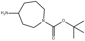 4-氨基氮杂环庚烷-1-羧酸叔丁酯, 196613-57-7, 结构式