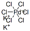 六氯钯(IV)酸钾, 19662-89-6, 结构式