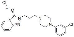 2-[3-[4-(3-chlorophenyl)piperazin-1-yl]propyl]-1,2,4-triazolo[4,3-a]pyridin-3(2H)-one hydrochloride  Structure