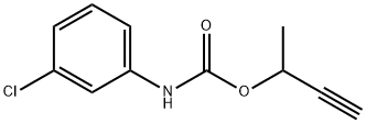 3-クロロフェニルカルバミド酸1-メチル-2-プロピニル 化学構造式