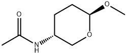 Acetamide, N-(tetrahydro-6-methoxy-2H-pyran-3-yl)-, (3R-trans)- (9CI) Structure