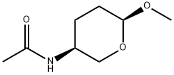 Acetamide, N-(tetrahydro-6-methoxy-2H-pyran-3-yl)-, (3S-cis)- (9CI) Structure