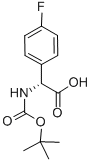(R)-N-BOC-4-FLUOROPHENYLGLYCINE Struktur