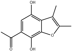 6-Acetyl-2,3-dimethyl-4,7-benzofurandiol Structure