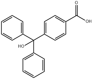4-(ジフェニルヒドロキシメチル)安息香酸 化学構造式