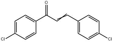 1,3-ビス(4-クロロフェニル)-2-プロペン-1-オン 化学構造式