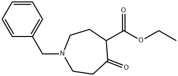 六氢-5-氧代-1-苄基-1H-氮杂卓-4-甲酸乙酯, 19673-12-2, 结构式