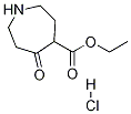 六氢-5-氧代-1H-氮杂卓-4-羧酸乙酯盐酸盐, 19673-14-4, 结构式