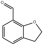 2,3-ジヒドロ-1-ベンゾフラン-7-カルバルデヒド 化学構造式