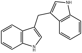 3,3-二吲哚甲烷,1968-05-4,结构式