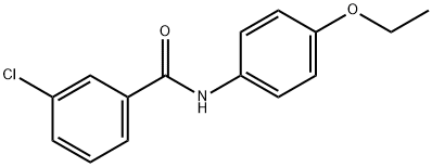 3-chloro-N-(4-ethoxyphenyl)benzamide Struktur