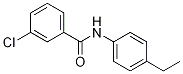 3-chloro-N-(4-ethylphenyl)benzamide Struktur