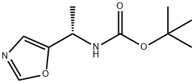 Carbamic acid, [(1S)-1-(5-oxazolyl)ethyl]-, 1,1-dimethylethyl ester (9CI) Struktur