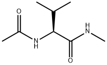 N-メチル-Nα-アセチルバリンアミド 化学構造式