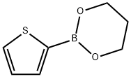2-(チオフェン-2-イル)-1,3,2-ジオキサボリナン 化学構造式