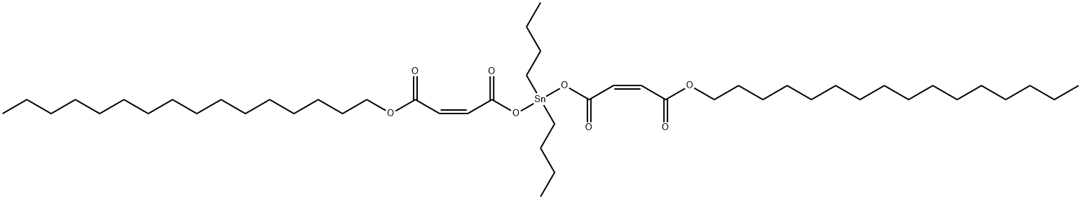 hexadecyl (Z,Z)-6,6-dibutyl-4,8,11-trioxo-5,7,12-trioxa-6-stannahexacosa-2,9-dienoate Structure