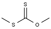 ジチオ炭酸O,S-ジメチル 化学構造式