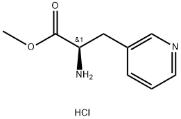 (R)-2-AMINO-3-PYRIDIN-3-YL-PROPIONIC ACID METHYL ESTER 2 HCL Struktur