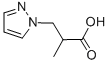 2-甲基-3-(1H-吡唑-1-基)丙酸, 197094-12-5, 结构式