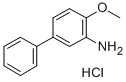 4-甲氧基-3-联苯胺盐酸盐, 197147-24-3, 结构式