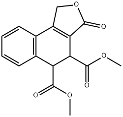 1,3,4,5-Tetrahydro-3-oxonaphtho[1,2-c]furan-4,5-dicarboxylic acid dimethyl ester Structure