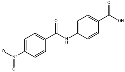 4-[(4-nitrobenzoyl)amino]benzoic acid Structure