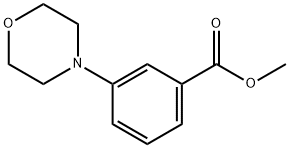 3-(4-モルホリニル)安息香酸メチルエステル 化学構造式