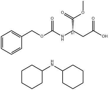 N-苄氧羰基-L-天冬氨酸 1-甲酯二环己胺盐,19720-12-8,结构式