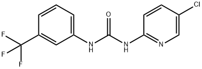 1-(5-chloro-pyridin-2-yl)-3-(3-trifluoromethyl-phenyl)-urea Struktur