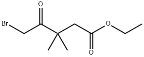 ETHYL DELTA-BROMO-BETA,BETA-DIMETHYL LEVULINATE, 96 Structure