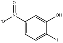 2-ヨード-5-ニトロフェノール 化学構造式