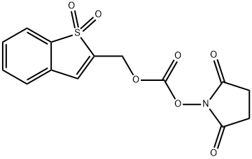 1,1-二杂苯[B]硫代苯甲基N-琥珀酸胺碳酸盐, 197244-91-0, 结构式