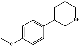 3-(4-methoxyphenyl)piperidine Struktur