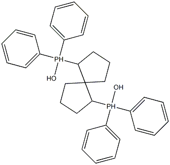 1S,5S,6S-(-)-1,6-BIS(DIPHENYLPHOSPHINOXY)SPIRO[4.4]NONANE Struktur