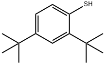 2,4-DI-TERT-BUTYLTHIOPHENOL 化学構造式