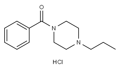 phenyl-(4-propylpiperazin-1-yl)methanone hydrochloride Structure