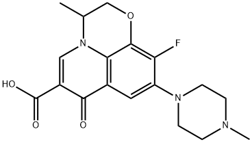 9-Piperazino Ofloxacin Struktur