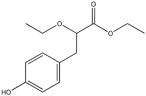 2-乙氧基-3-对羟基苯基丙酸乙酯 结构式