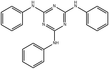 N,N',N''-トリフェニル-1,3,5-トリアジン-2,4,6-トリアミン 化学構造式