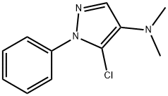 5-クロロ-N,N-ジメチル-1-フェニル-1H-ピラゾール-4-アミン 化学構造式