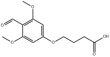 4-(4-FORMYL-3,5-DIMETHOXYPHENOXY)BUTYRIC ACID Struktur