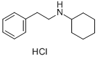 BENZENEETHANAMINE, N-CYCLOHEXYL-, HYDROCHLORIDE Structure