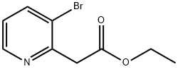 3-溴-2-吡啶乙酸乙酯 结构式
