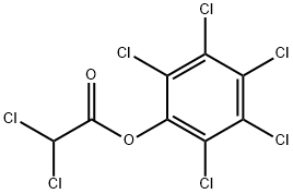 ジクロロ酢酸ペンタクロロフェニル 化学構造式