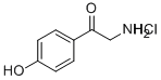 2‐アミノ‐4′‐ヒドロキシアセトフェノン塩酸塩 化学構造式